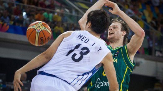 Australia reacciona dando una paliza a Corea del Sur, que pierde 55-89