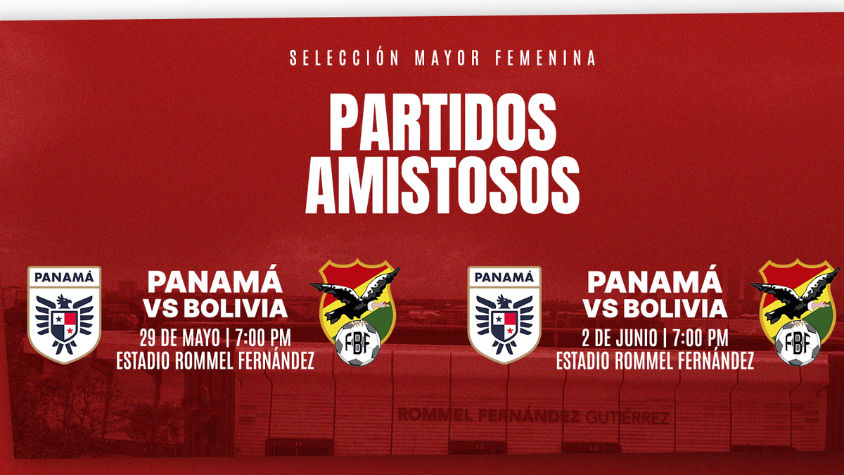 Panamá Femenina disputará dos amistosos frente a Bolivia Panamá Femenina disputará dos amistosos frente a Bolivia