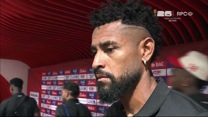 El capitán de la selección de Panamá Aníbal Godoy y sus descargos en zona mixta