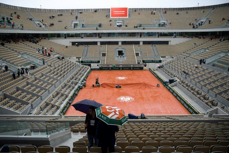 La lluvia obliga a suspender los partidos del miércoles en Roland Garros