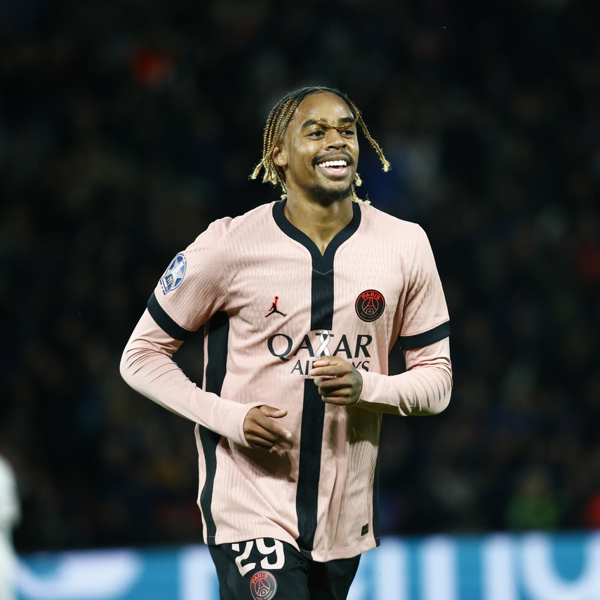 Bradley Barcola fue figura en victoria del PSG frente al Rennes