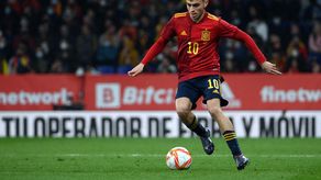 Pedri, jugador de la selección de España. Foto AFP