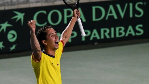 Colombia y Brasil empatan 1-1 tras primera jornada de Copa Davis