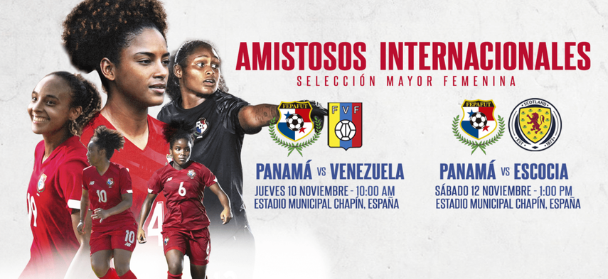 Panamá femenina: Se confirman amistosos ante Venezuela y Escocia
