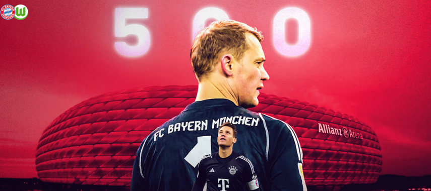 Manuel Neuer suma 500 partidos en la Bundesliga