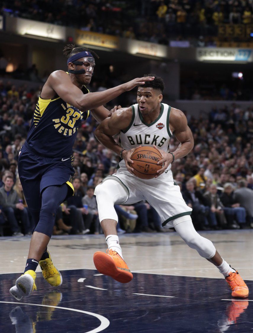 Antetokounmpo guía remontada de Bucks ante Pacers