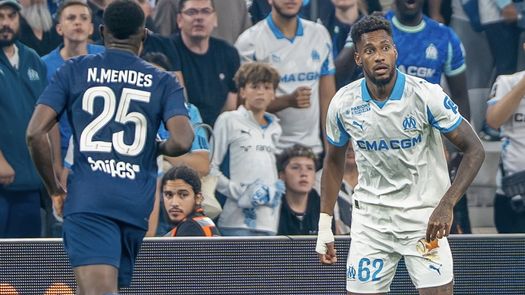 El Olympique de Marsella de Michael Amir Murillo le gana al PSG en el Vélodrome