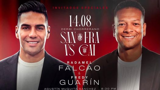 El San Francisco FC anuncia que Radamel Falcao y Fredy Guarín estarán en el Derbi