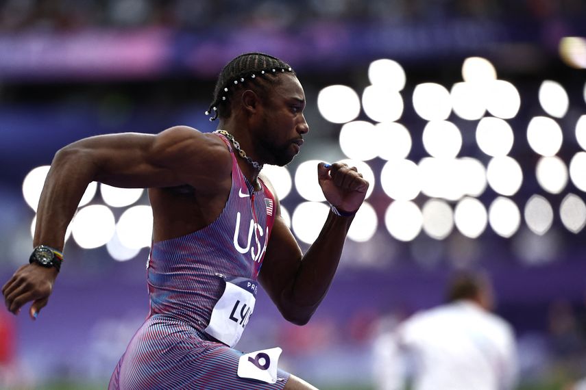 París 2024: Noah Lyles clasifica a la final de 200 metros planos