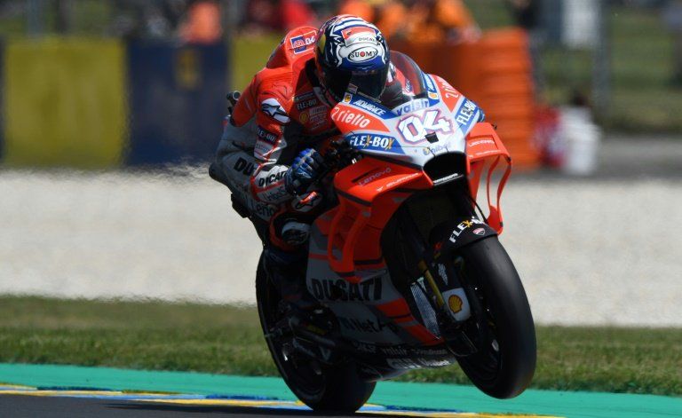 Dovizioso celebra su prolongación con Ducati con buenos tiempos en Le Mans
