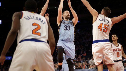 Randolph y Gasol guían victoria de Grizzlies ante Knicks