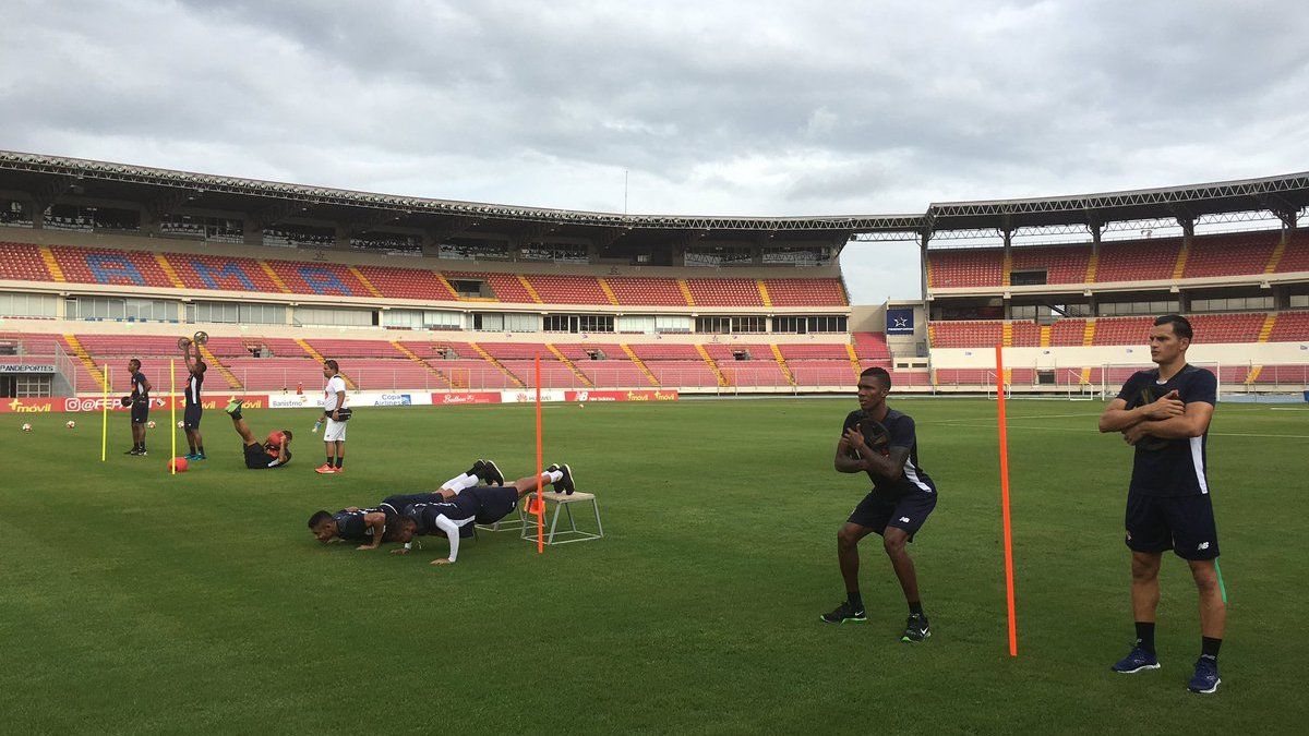 Alta exigencia física en el cuarto día de entrenamiento de la Selección de Panamá