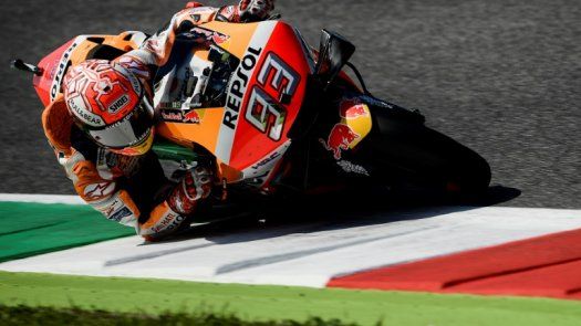 Márquez, en pole position en Mugello por delante del francés Quartararo