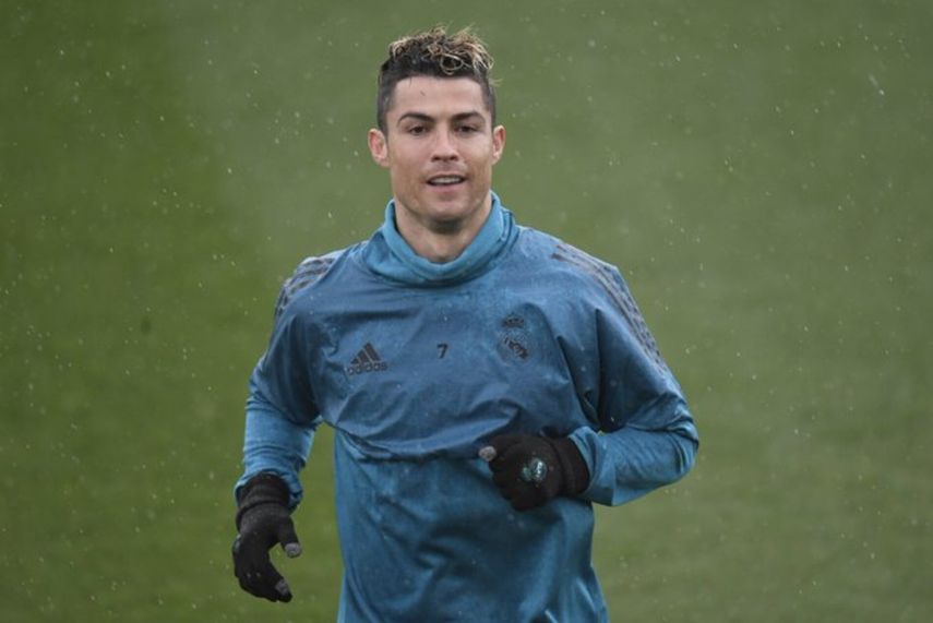 Cristiano Ronaldo se entrena en Valdebebas
