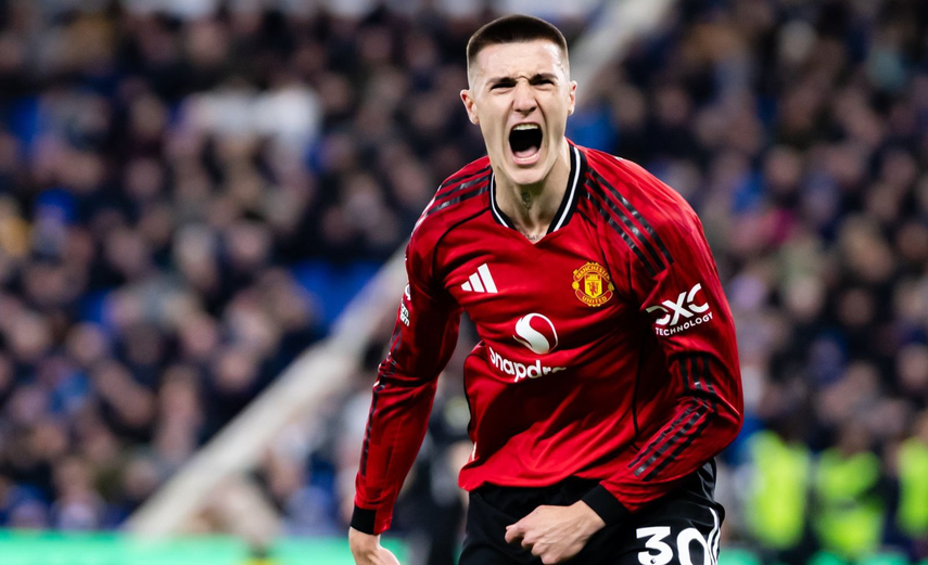 Manchester United gana por la mínima al Everton gracias a Benjamin Sesko