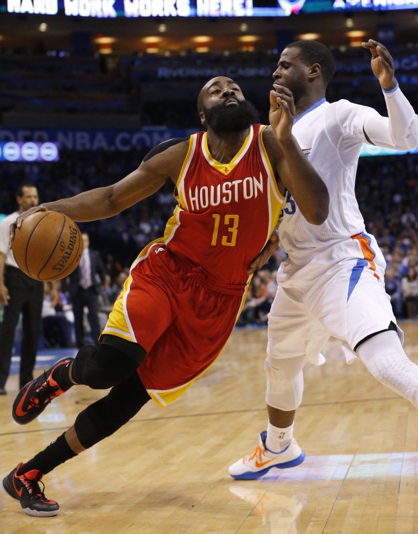 Con 41 puntos de Harden, Houston supera al Thunder