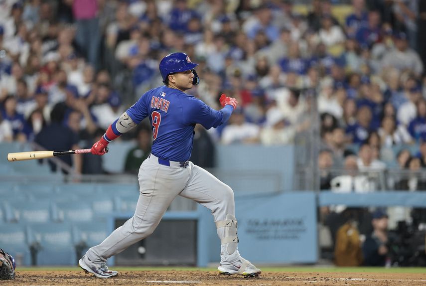 Miguel Amaya conectó su primer cuadrangular con los Cubs vs Dodgers