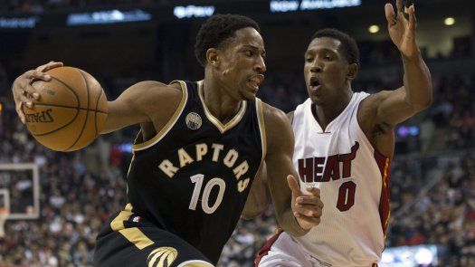 Raptors gana a Heat en tiempo extra con 38 puntos de DeRozan