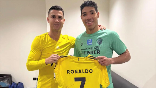 Orlando Mosquera comparte emotivo momento con Cristiano Ronaldo