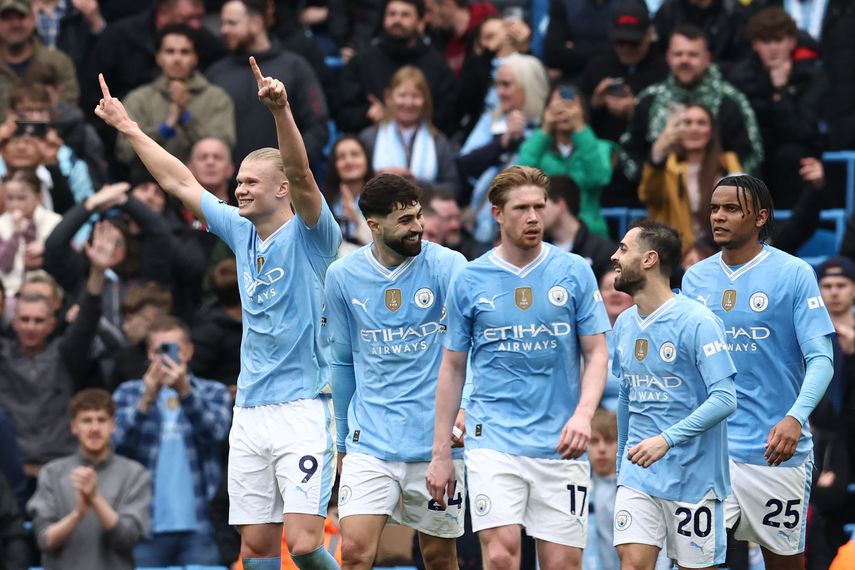 Manchester City golea al Wolves con póker de Erling Haaland