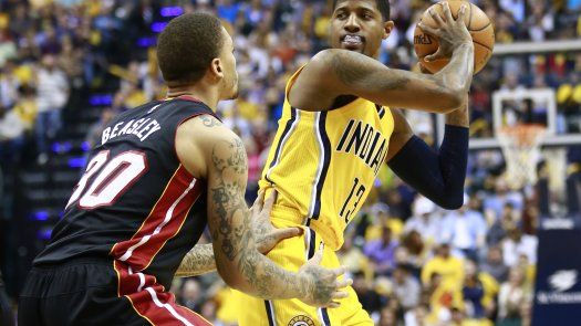 George vuelve y Pacers trituran al Heat