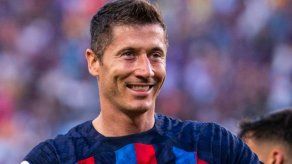 Robert Lewandowski del Barcelona lidera la tabla de goleadores en LaLiga