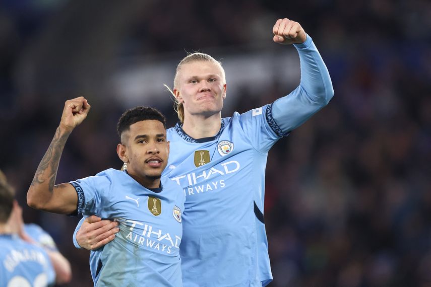 Manchester City pone fin a la mala racha con victoria ante el Leicester City