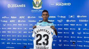 Yoel Bárcenas es presentado como jugador del Leganés