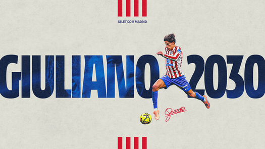 El Atlético extendió el contrato de Giuliano Simeone hasta 2030
