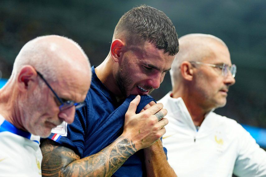 Qatar 2022: Lucas Hernández sale entre lágrimas luego de una lesión
