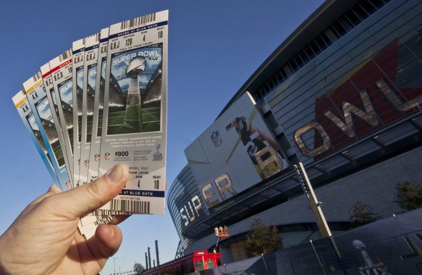 El negocio de las entradas en el Super Bowl