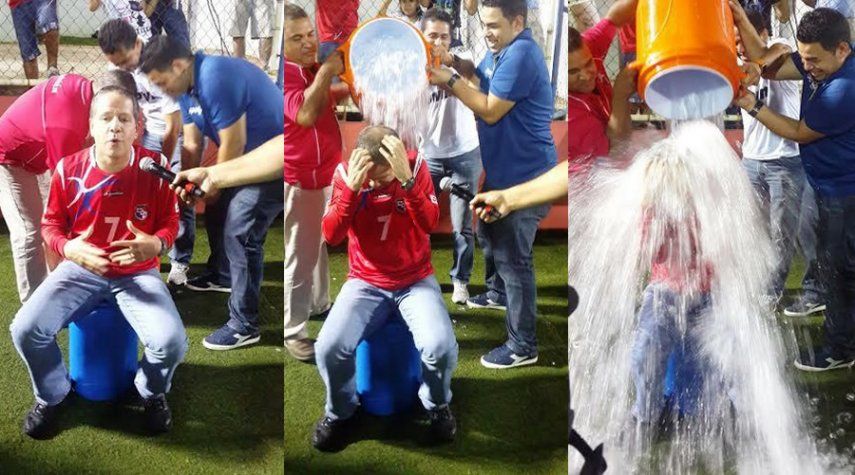 Samudio cumple con el Ice Bucket Challenge, pero antes donó