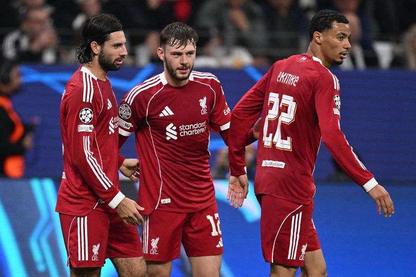 Champions League: Liverpool despierta y golea al Frankfurt