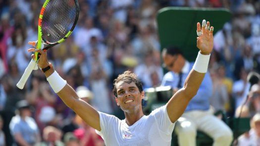 Nadal y Del Potro avanzaron en Wimbledon, Halep eliminada