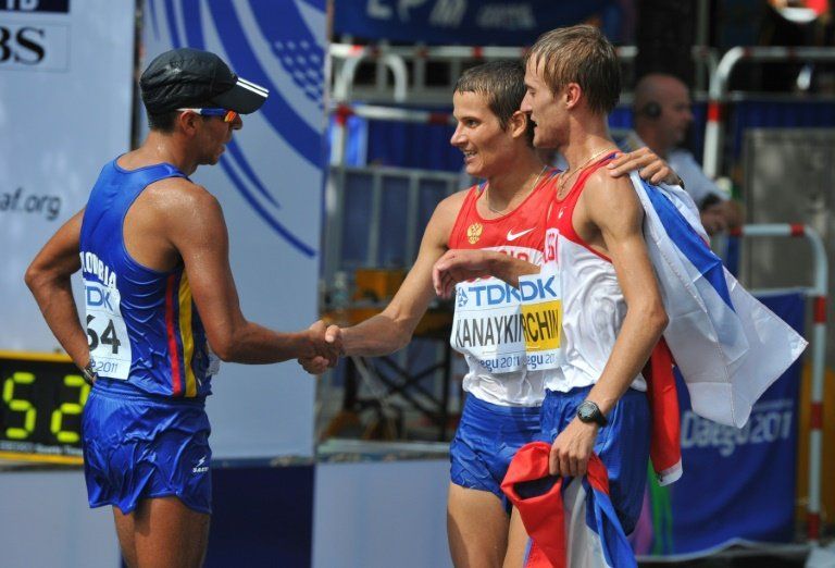 Los últimos pasos del marchista colombiano Luis Fernando López