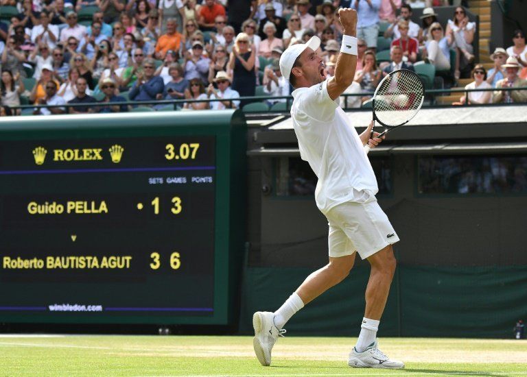 Bautista elimina a Pella en Wimbledon y disputará la semifinal contra Djokovic