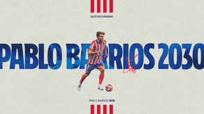Pablo Barrios renovó su contrato con el Atlético de Madrid hasta 2030