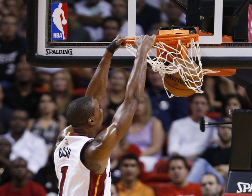 Con doble doble de Bosh, Heat vence a Kings