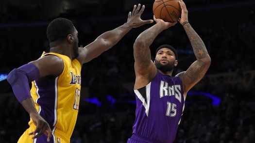 Con 36 puntos de Cousins, Kings superan de nuevo a Lakers