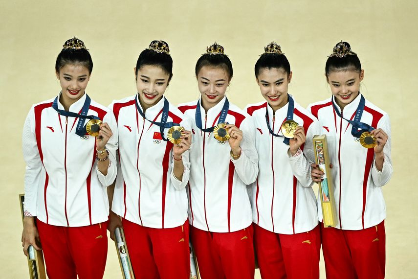 París 2024: China logra primer oro olímpico en su historia en gimnasia rítmica