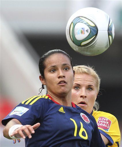 Colombia cae en su debut ante Suecia en mundial femenino