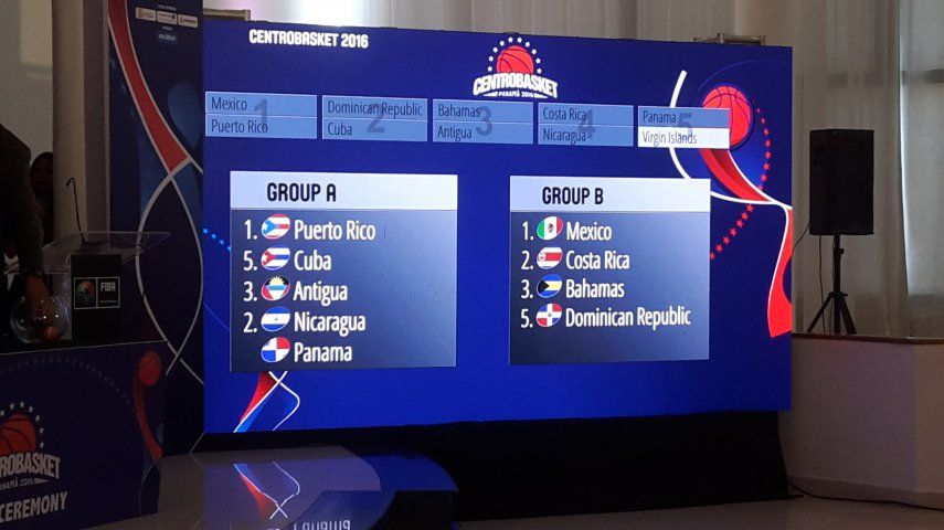 Panamá jugará en el grupo A del Centrobasket