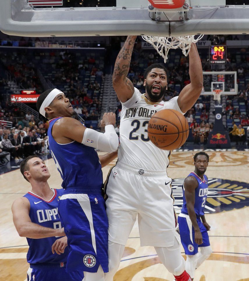 Davis anota 34 y Pelicans derrotan 116-109 a Clippers