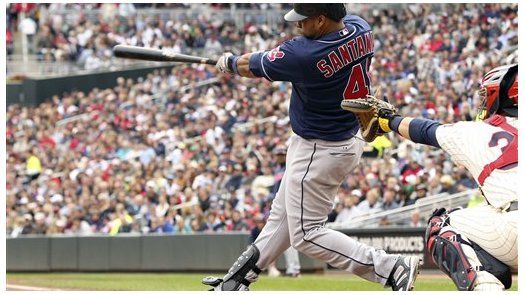 MLB: Indios 10, Mellizos 4; Santana pega 25to jonrón