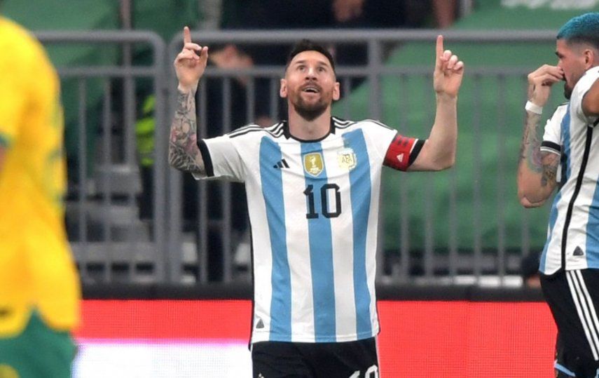 Selección de Argentina gana a Australia comandado por Messi