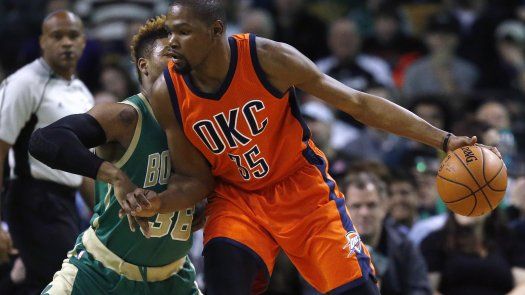 Durant aporta 28 y el Thunder arrolla a los Celtics