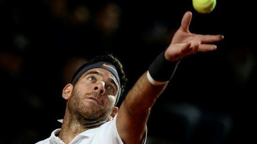 Del Potro roza la victoria pero pierde ante Djokovic en Roma