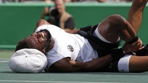 Alemán Brown se retira llorando por lesión en tenis de Río
