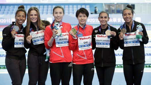 Wang y Shi dominan en tres metros; mexicanas obtienen bronce