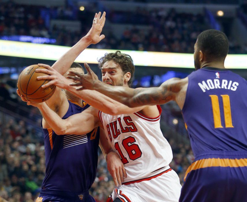 Gasol se luce y Bulls vence a los reforzados Suns